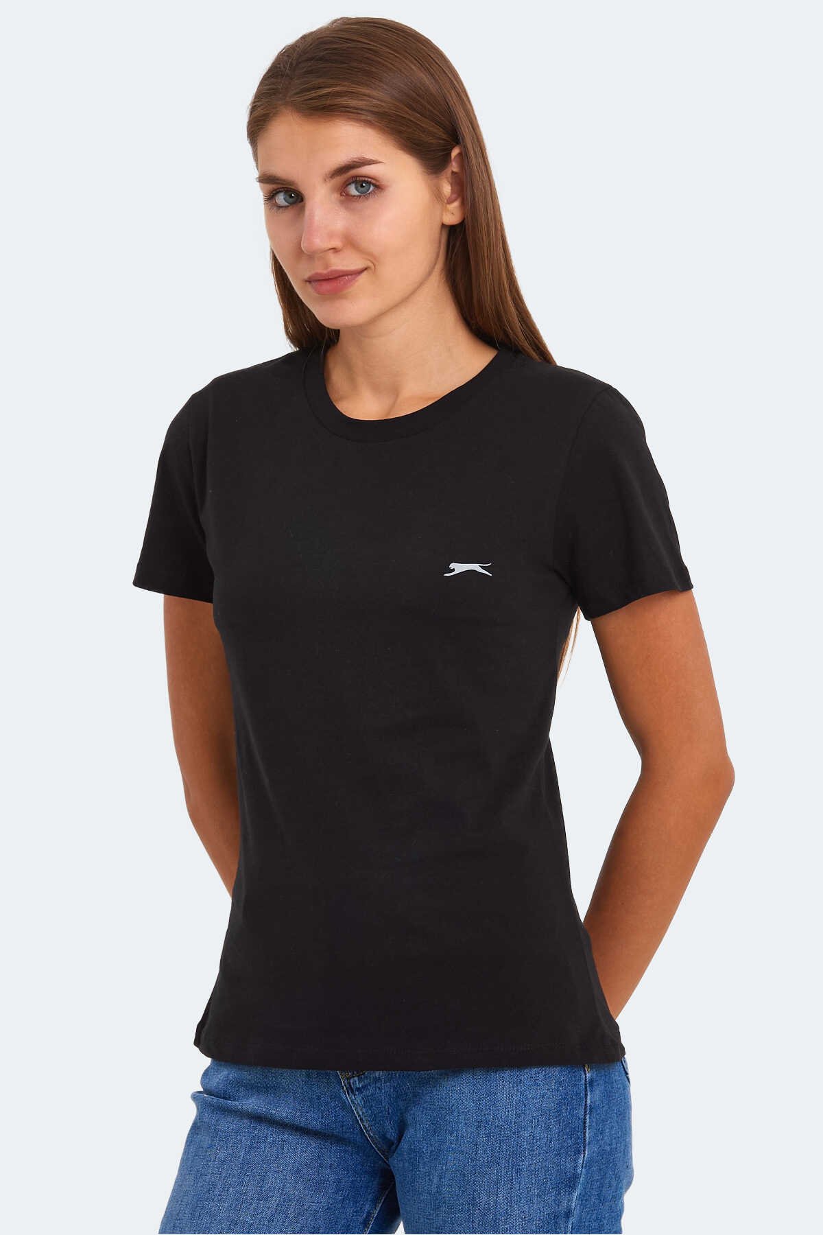 Slazenger - KORNELI I Kadın T-Shirt Siyah