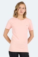 Slazenger - Slazenger KORNELI I Kadın Slim Fit Somon Tişört Slazenger - Slazenger KORNELI I Kadın Slim Fit Somon Tişört