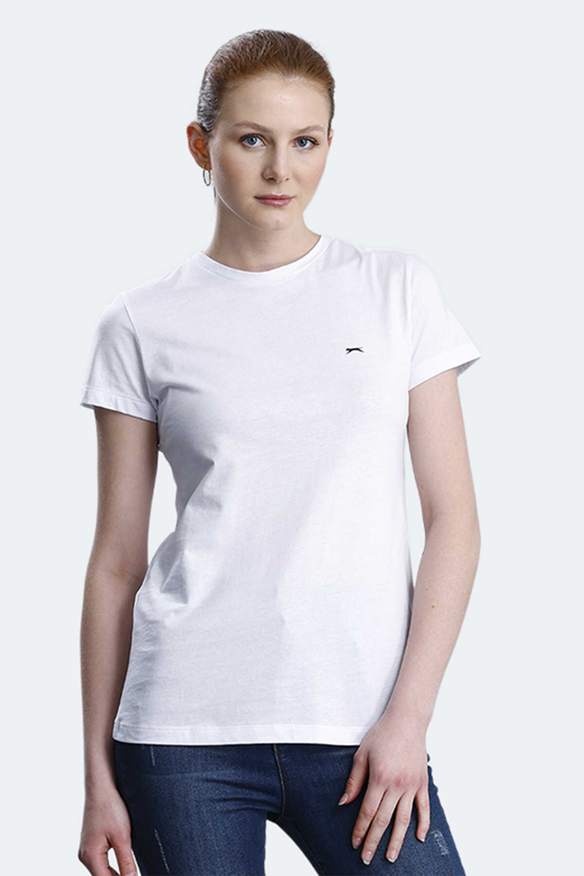 Slazenger - Slazenger KORNELI I Kadın Tişört Beyaz