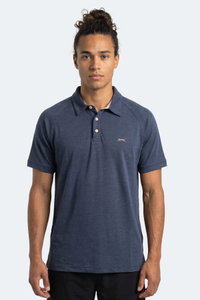 Slazenger - Slazenger KORS Erkek Polo Yaka Lacivert Tişört