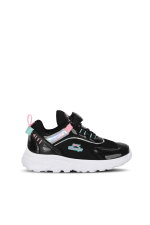 Slazenger - Slazenger KORTECH F Kız Çocuk Siyah / Pembe Günlük Spor Ayakkabısı
