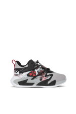 Slazenger - Slazenger KOTHILL F Unisex Çocuk Cırt Cırtlı Gri / Kırmızı Günlük Spor Ayakkabısı