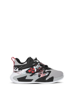 Slazenger KOTHILL  F Unisex Çocuk Cırt Cırtlı Gri / Kırmızı Günlük Spor Ayakkabısı 