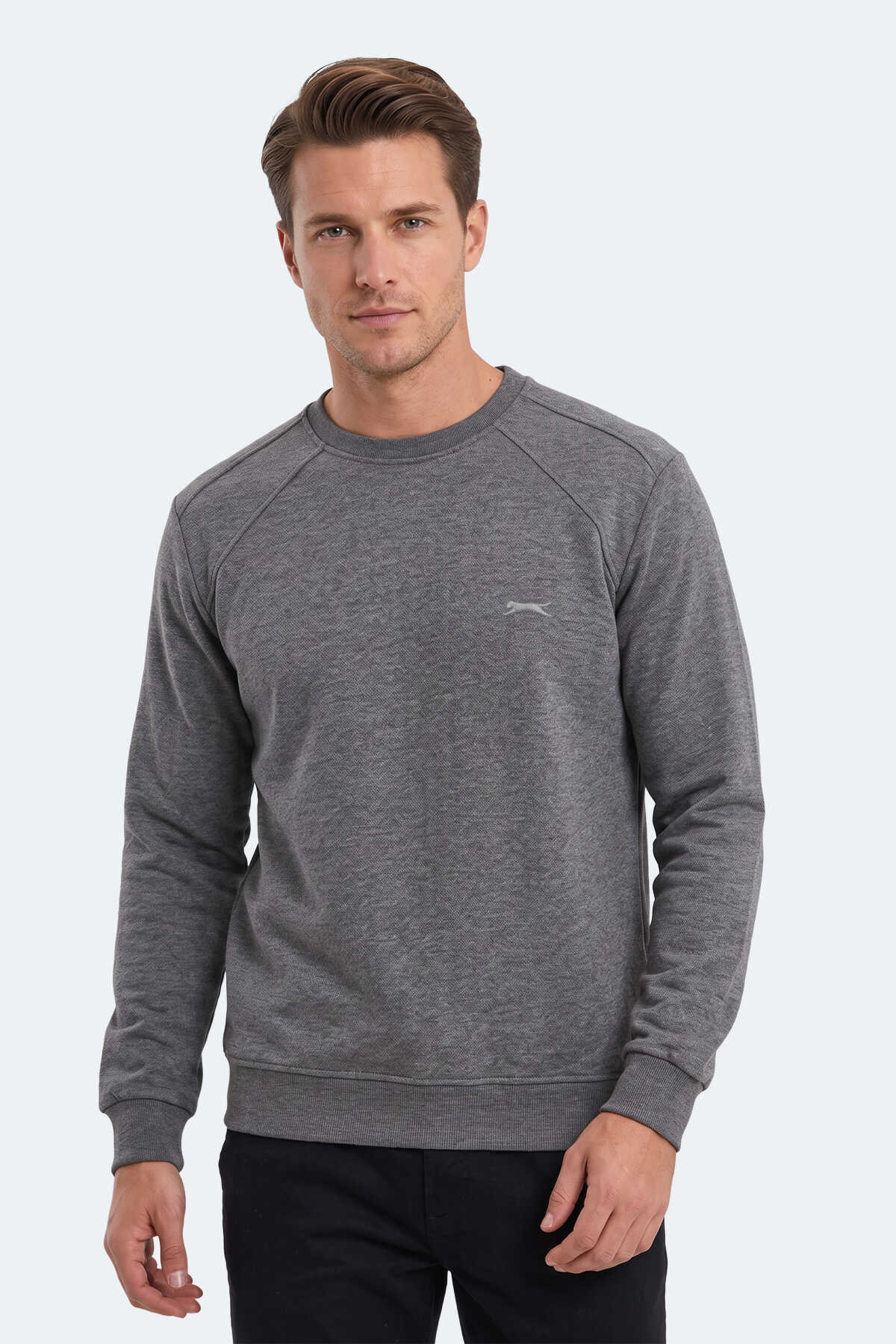 Slazenger - Slazenger KOVAN I Erkek Antrasit Sweatshırt