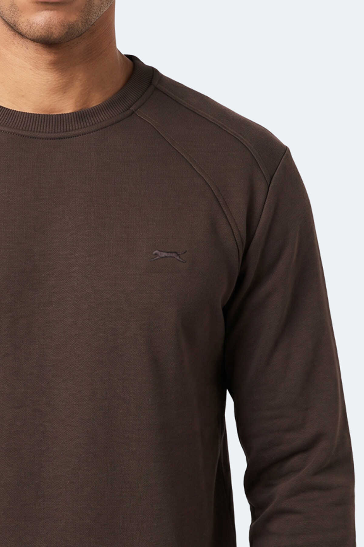 Slazenger KOVAN I Erkek Kahve Sweatshırt - 2