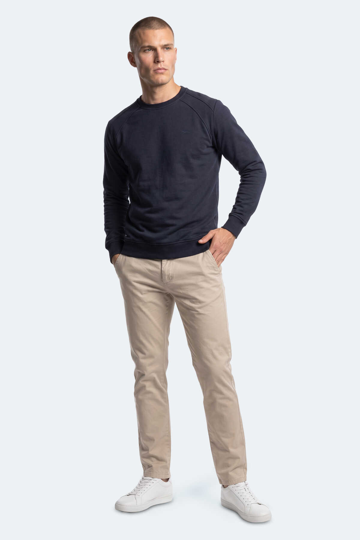 Slazenger KOVAN I Erkek Lacivert Sweatshırt - 3