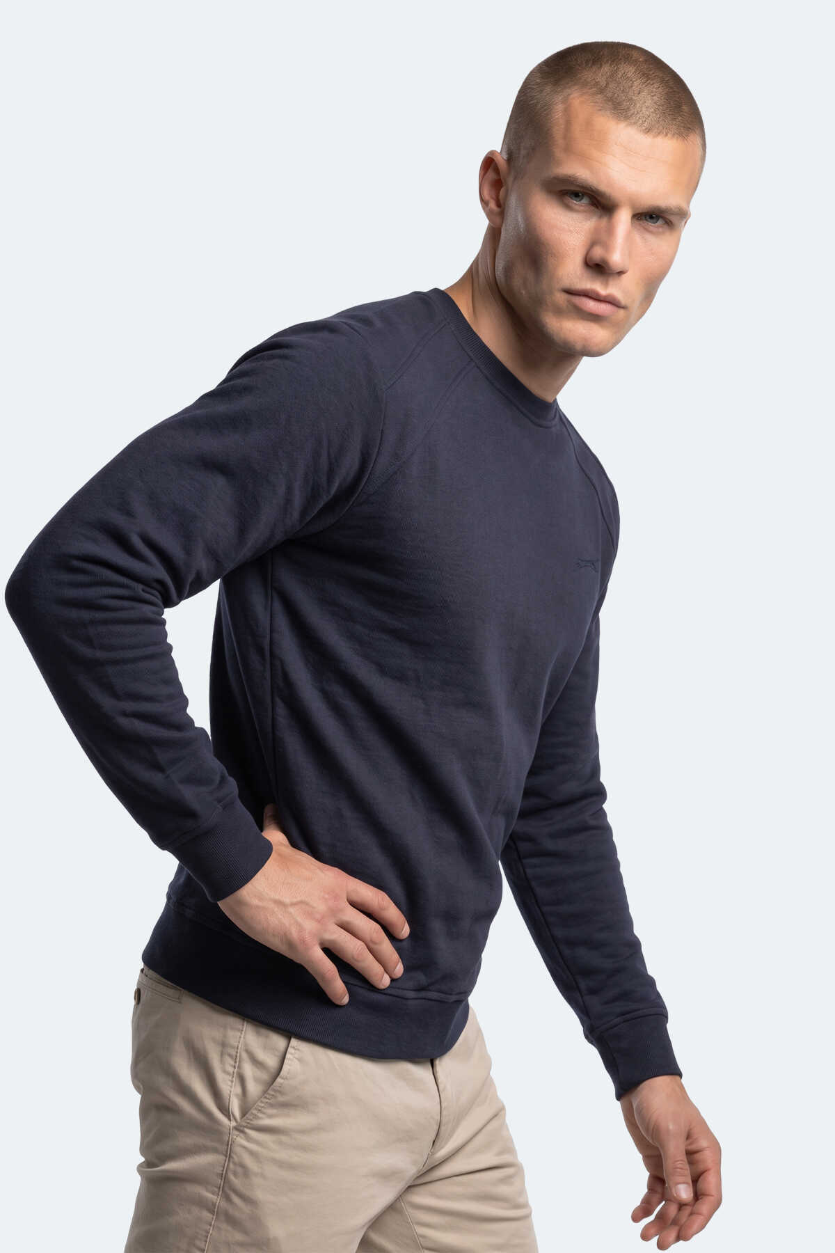 Slazenger KOVAN I Erkek Lacivert Sweatshırt - 5
