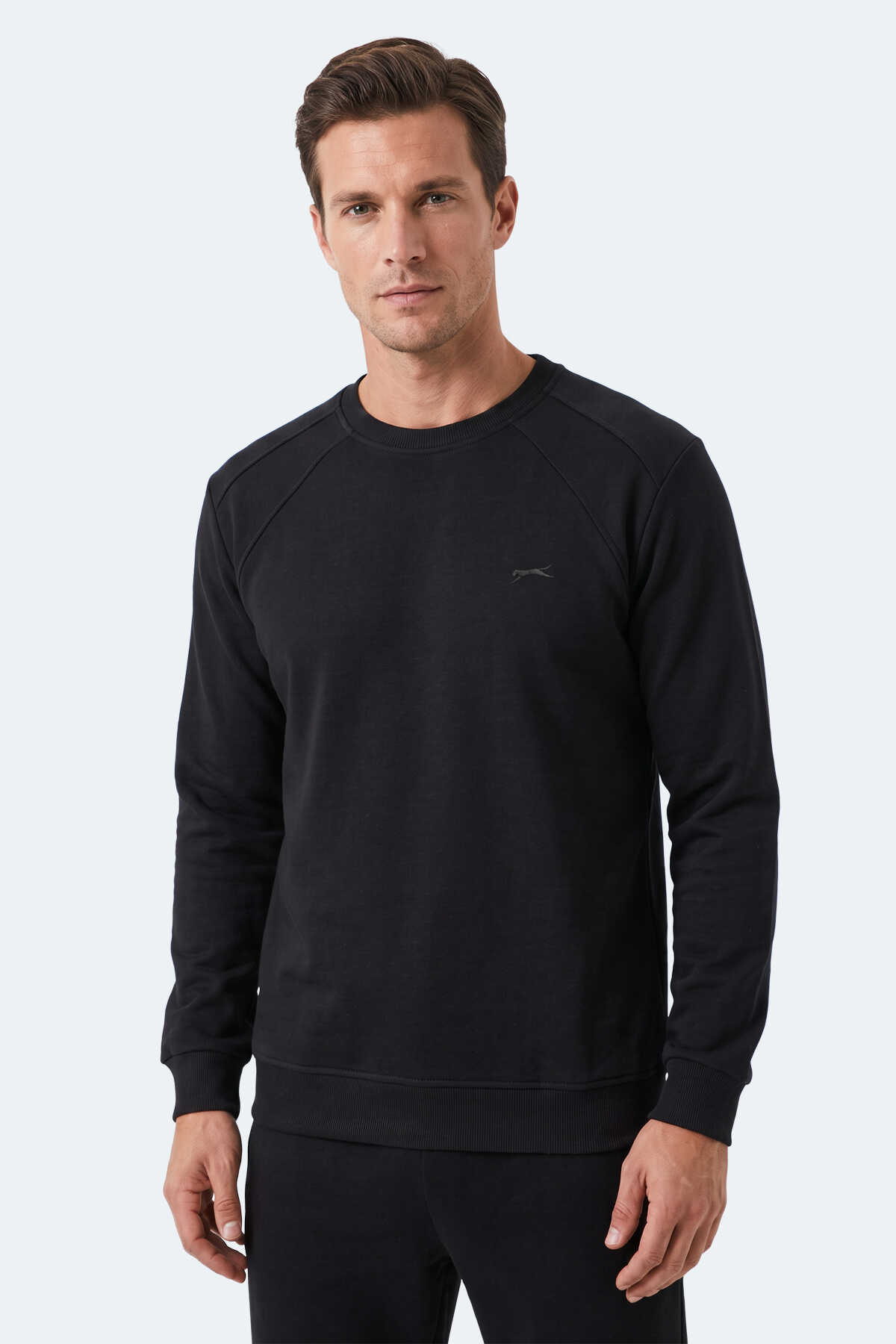 Slazenger - Slazenger KOVAN I Erkek Siyah Sweatshırt