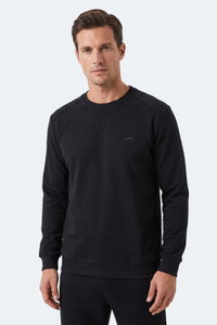 Slazenger - Slazenger KOVAN I Erkek Siyah Sweatshırt