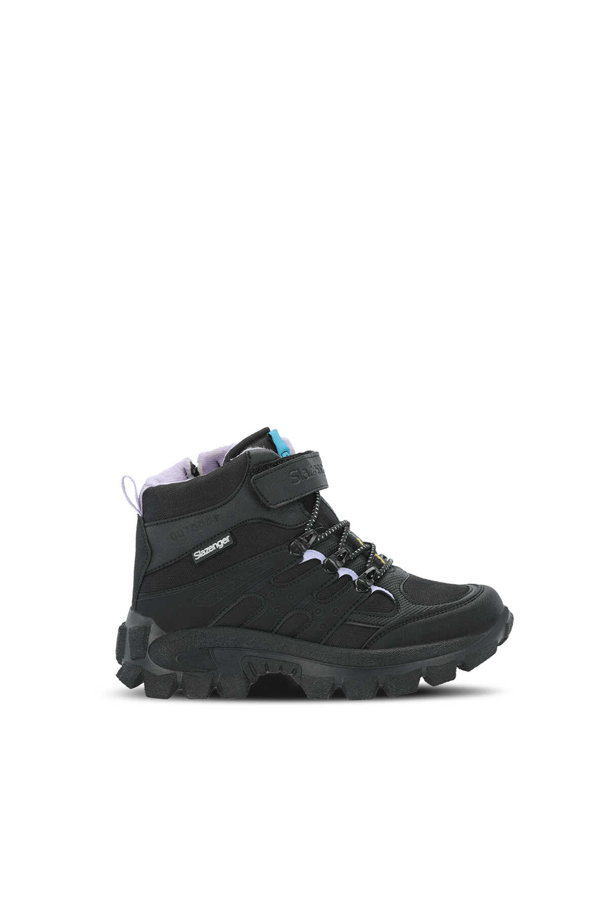 Slazenger KRAKEN I Kız Çocuk Siyah / Mor Bot (1)