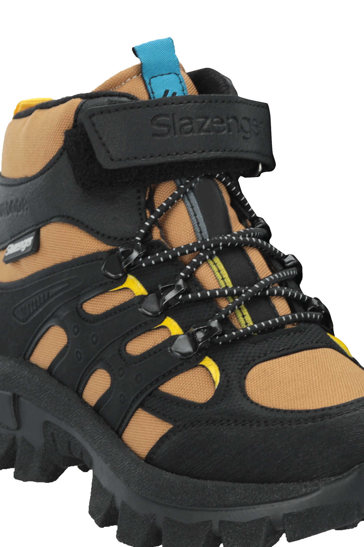 Slazenger KRAKEN I Unisex Çocuk Cırtlı Hardal Bot - 4