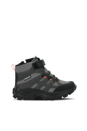 Slazenger KRAKEN I Unisex Çocuk Cırtlı Koyu Gri / Turuncu Bot