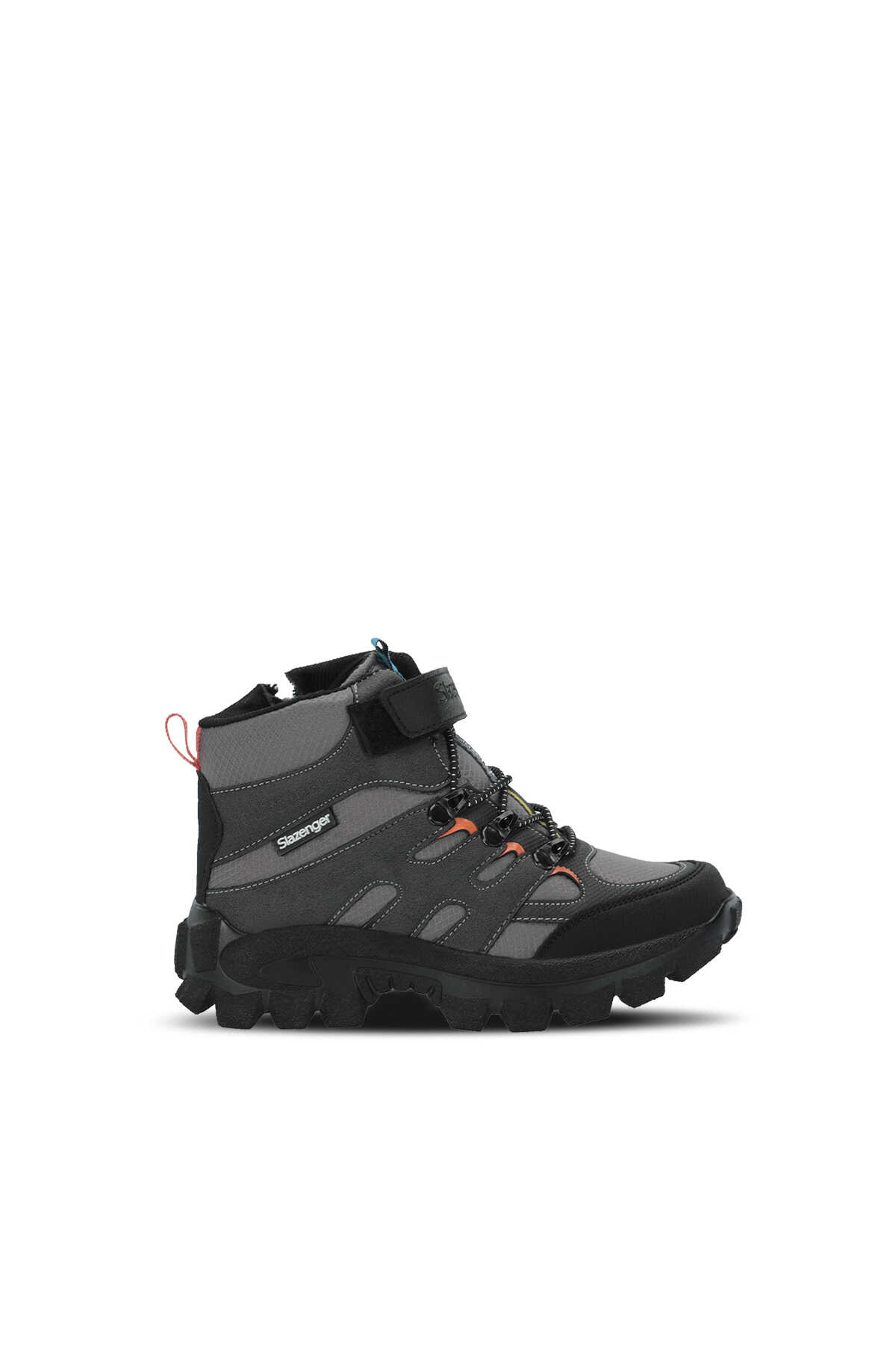 Slazenger KRAKEN I Unisex Çocuk Koyu Gri / Turuncu Bot (1)