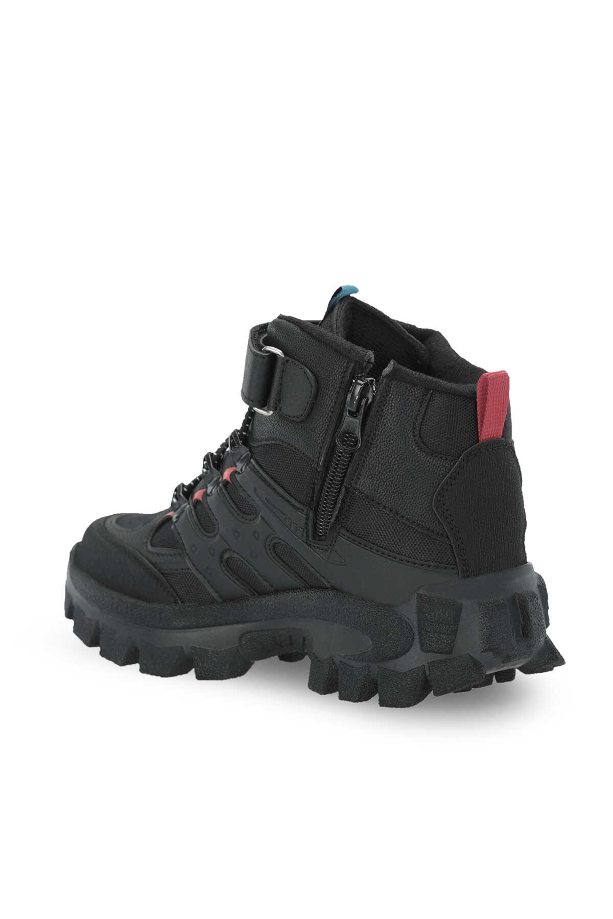 Slazenger KRAKEN I Unisex Çocuk Cırtlı Siyah / Kırmızı Bot - 3