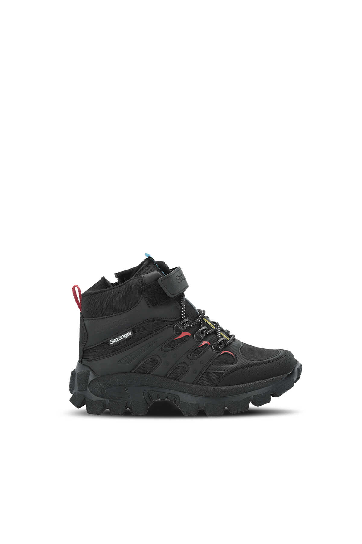 Slazenger KRAKEN I Unisex Çocuk Siyah / Kırmızı Bot (1)