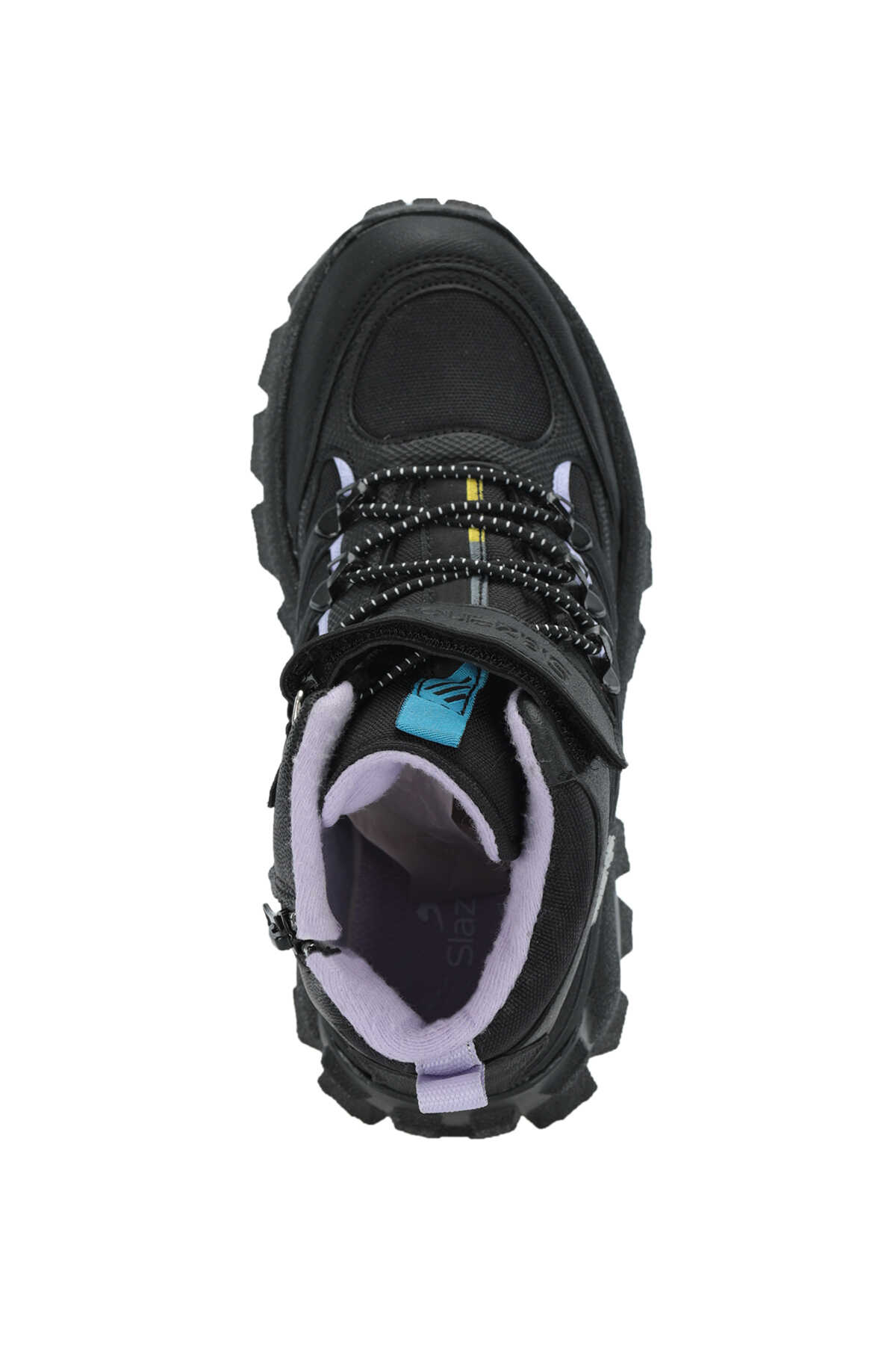 Slazenger KRAKEN I Unisex Çocuk Cırtlı Siyah / Mor Bot - 5
