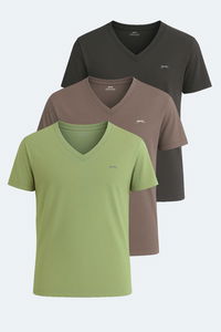 Slazenger - Slazenger KRAKKER 3 lü Set Erkek Koyu Gri - Açık Yeşil - Kahve Tişört Slazenger - Slazenger KRAKKER 3 lü Set Erkek Koyu Gri - Açık Yeşil - Kahve Tişört