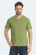 Slazenger - Slazenger KRAKKER Erkek V Yaka Açık Yeşil Tişört Slazenger - Slazenger KRAKKER Erkek V Yaka Açık Yeşil Tişört