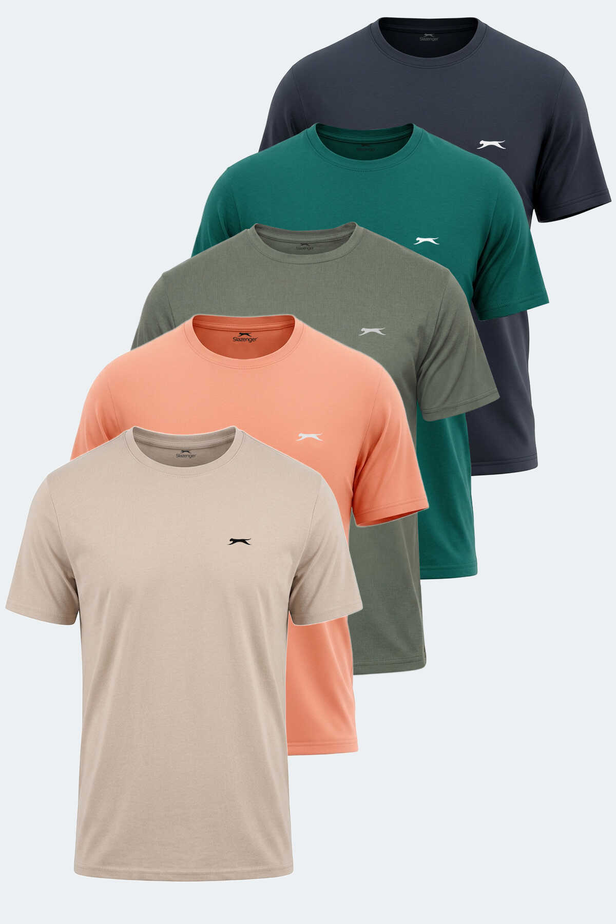 Slazenger - Slazenger KRATER 5 li Set Erkek Tişört