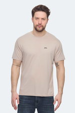 Slazenger - Slazenger KRATER Erkek Bej Tişört