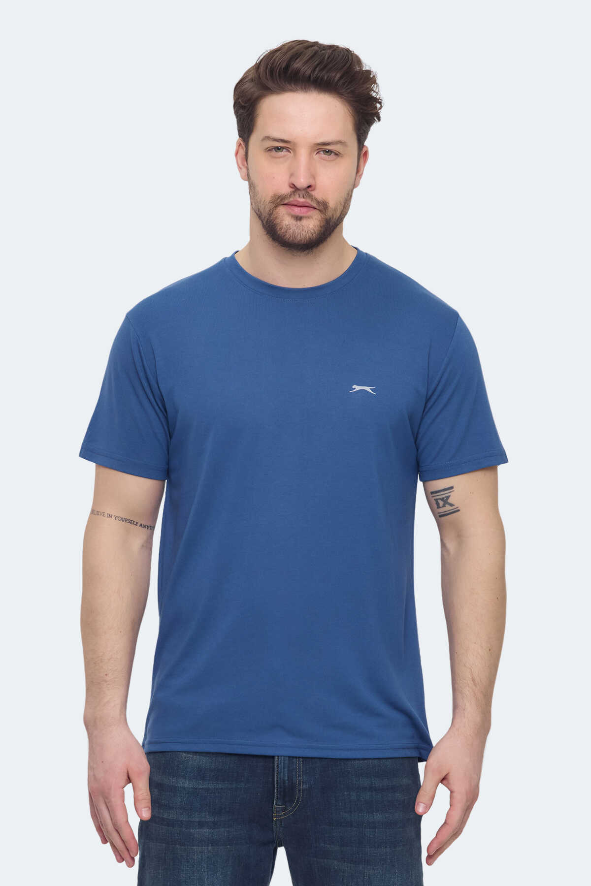 Slazenger - Slazenger KRATER Erkek Indigo Tişört