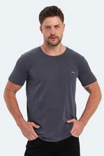 Slazenger - Slazenger KRESTEN I Erkek Koyu Gri Tişört