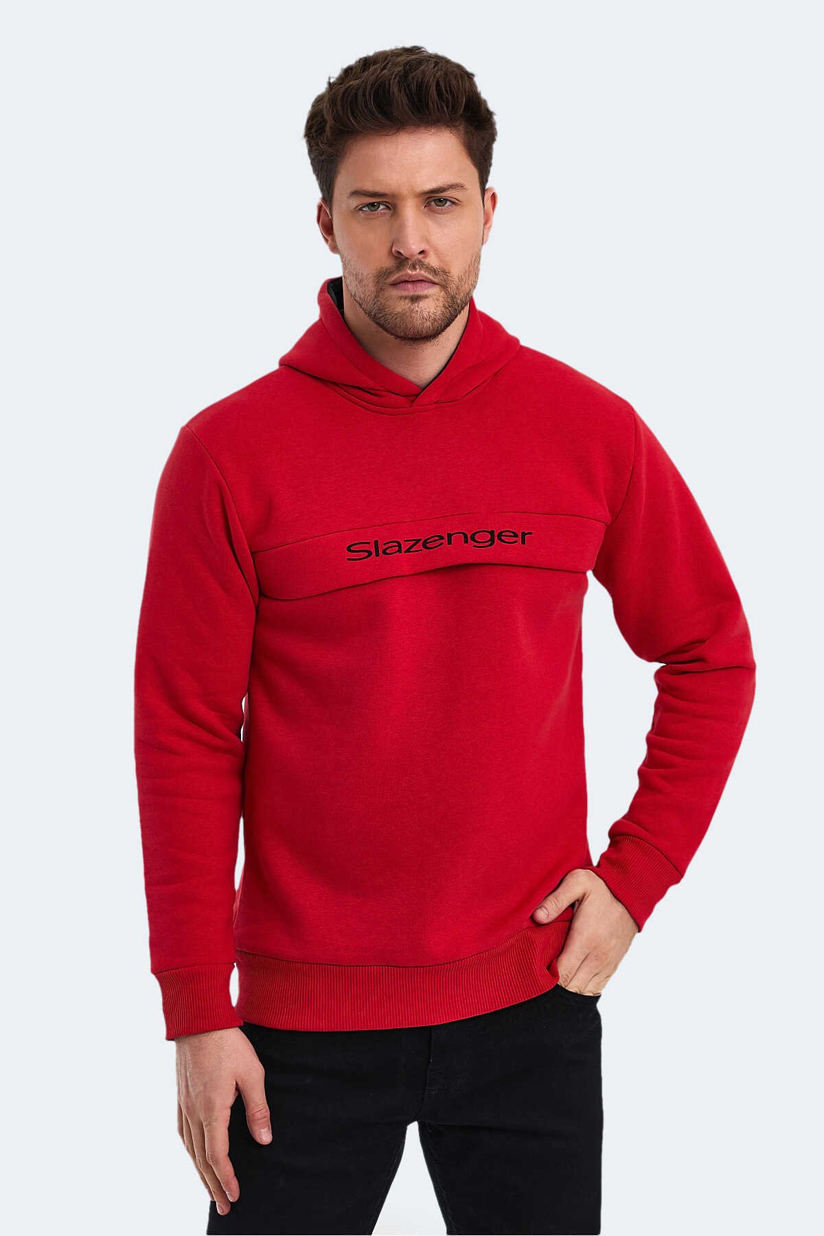Slazenger - Slazenger KRIS IN Erkek Sweatshirt Kırmızı
