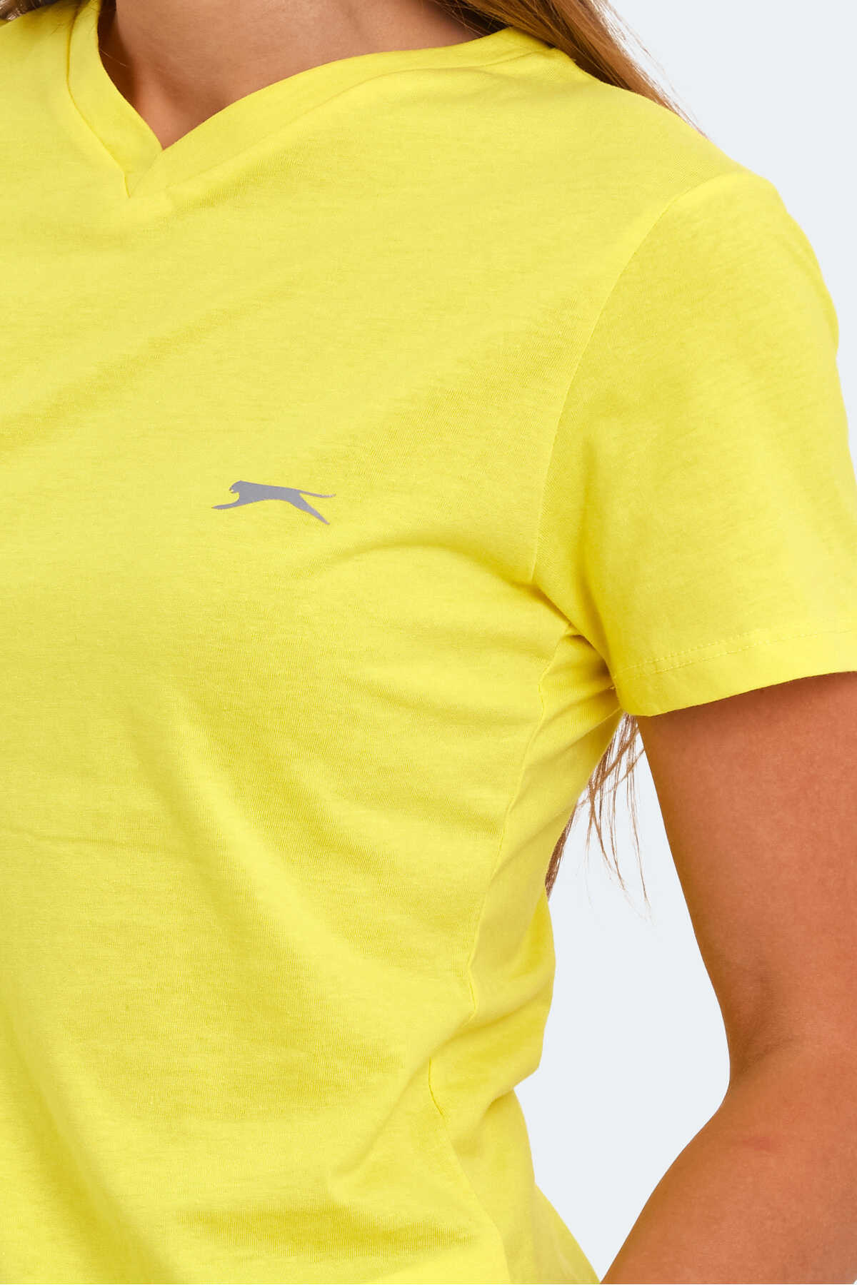 Slazenger KRISTEN I Kadın V Yaka Sarı Tişört Slazenger KRISTEN I Kadın V Yaka Sarı Tişört
