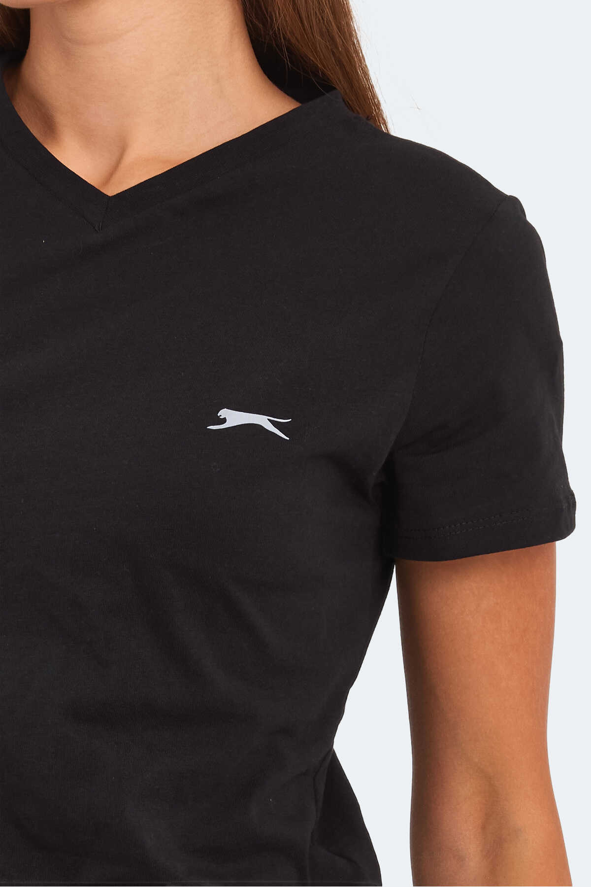 Slazenger KRISTEN I Kadın V Yaka Siyah Tişört Slazenger KRISTEN I Kadın V Yaka Siyah Tişört