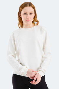 Slazenger - Slazenger KRISTIA I Kadın Ekru Sweatshırt
