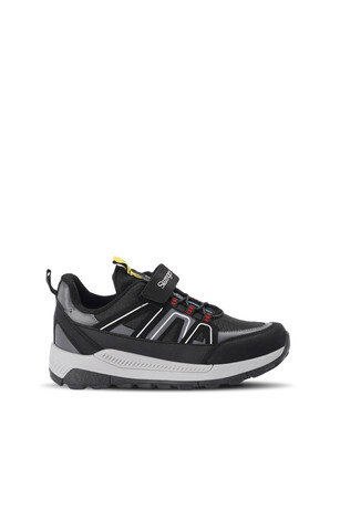 Slazenger KROSS KTN Unisex Çocuk Cırt Cırtlı Siyah / Beyaz Günlük Spor Ayakkabısı