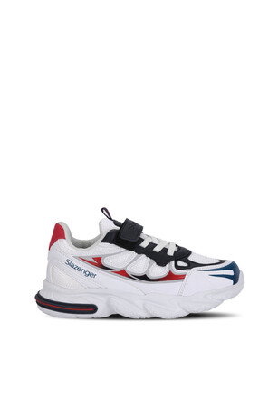 Slazenger KUFA I Erkek Çocuk Cırt Cırtlı Beyaz / Lacivert Günlük Spor Ayakkabısı 