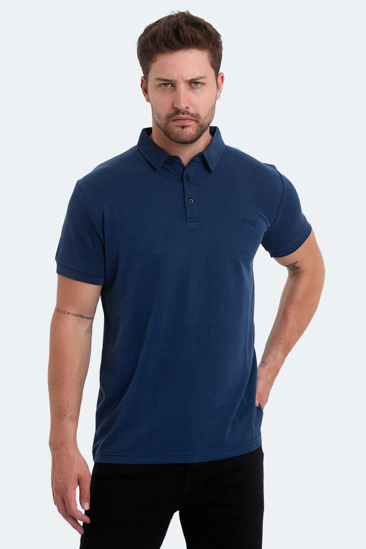 Slazenger - Slazenger KUGGA Erkek T-Shirt Indigo
