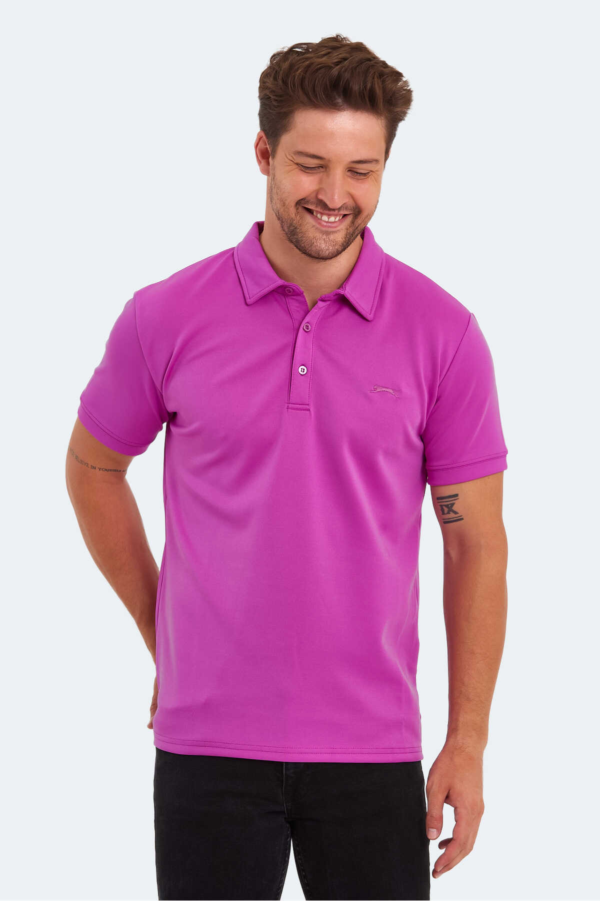 Slazenger - Slazenger KUGGA Erkek Lila Tişört