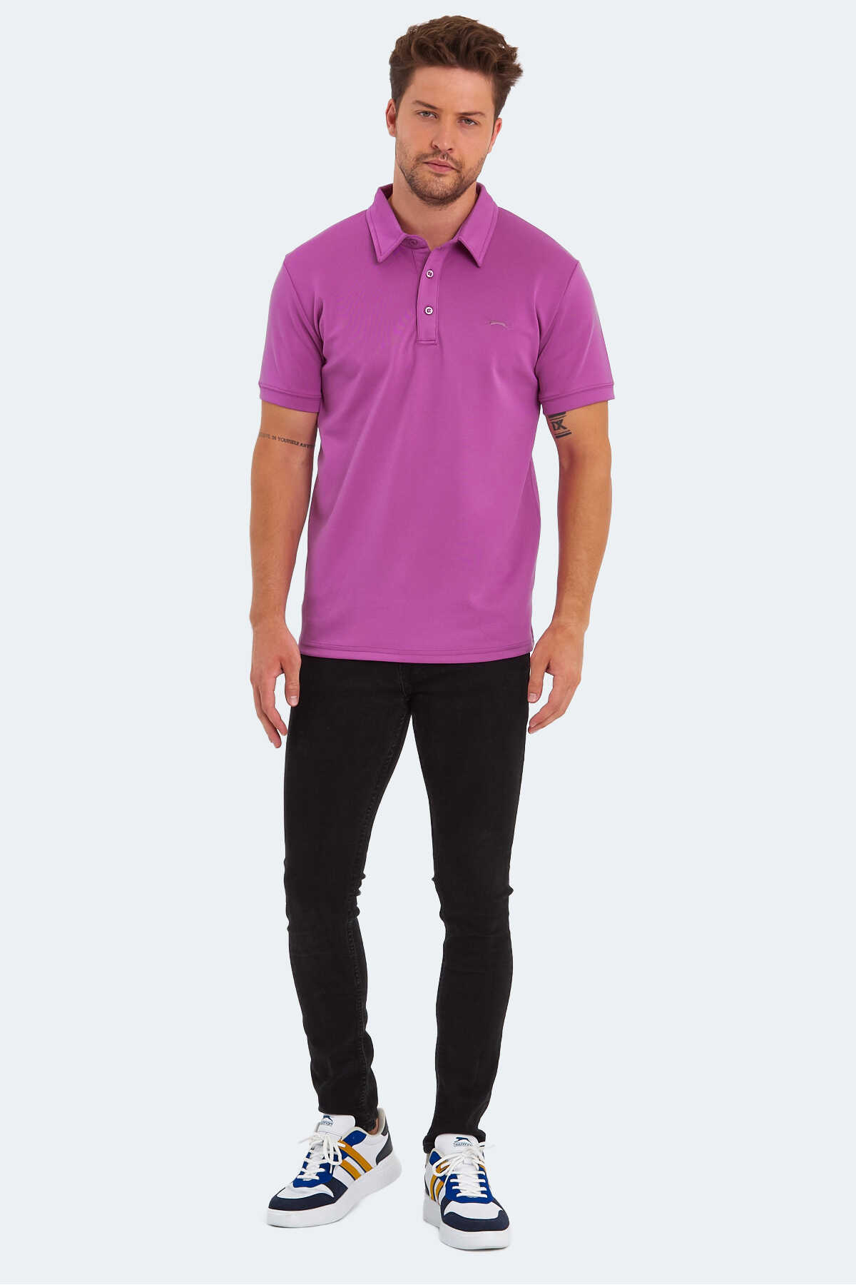 Slazenger KUGGA Erkek Mor Tişört Slazenger KUGGA Erkek Mor Tişört