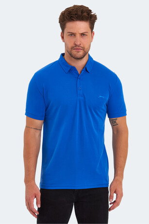 Slazenger KUGGA Erkek Saks Mavi Tişört