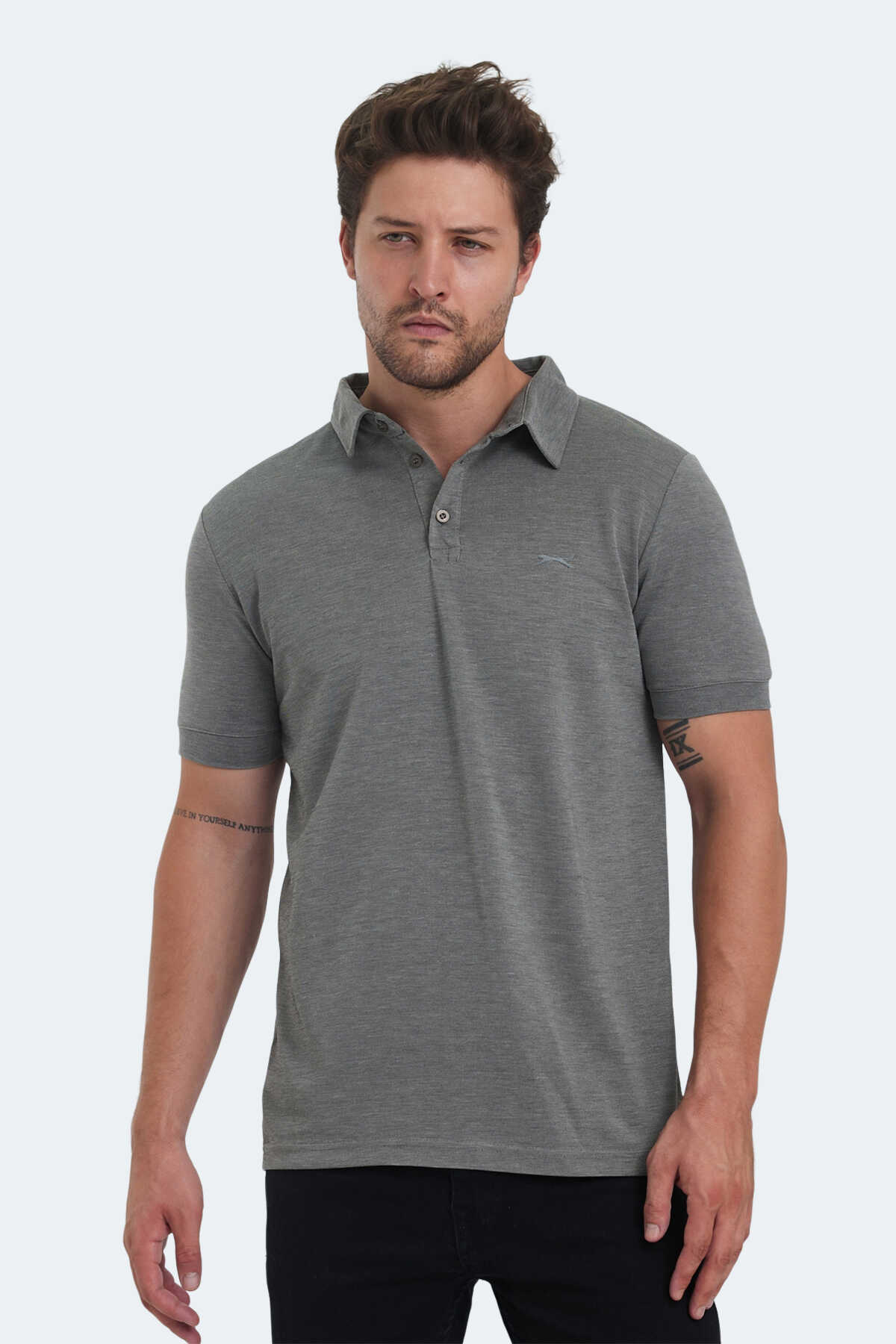 Slazenger - Slazenger KUGGA Erkek Tişört Antrasit