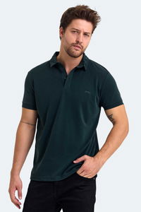 Slazenger - Slazenger KUGGA Erkek Koyu Yeşil Tişört Slazenger - Slazenger KUGGA Erkek Koyu Yeşil Tişört