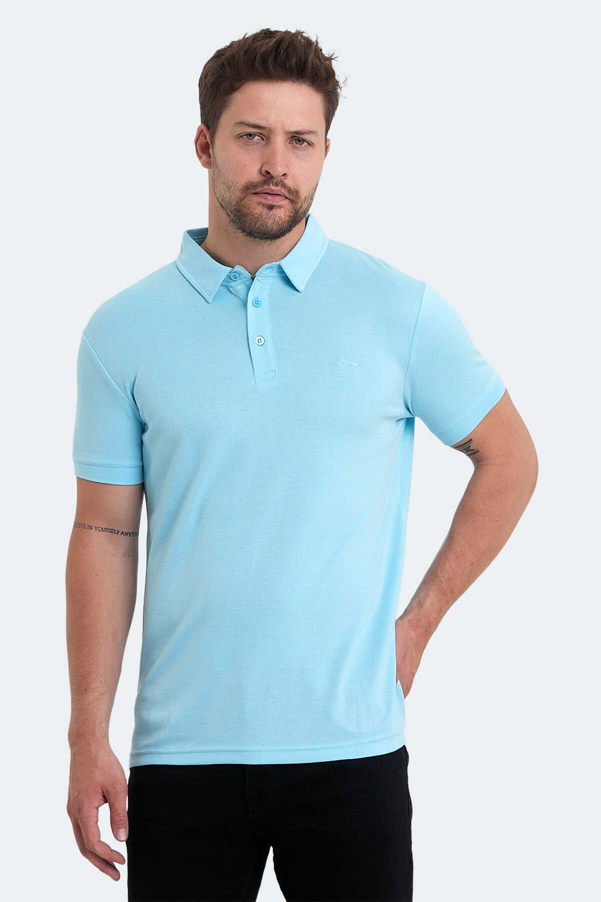 Slazenger - Slazenger KUGGA Erkek Tişört Turkuaz