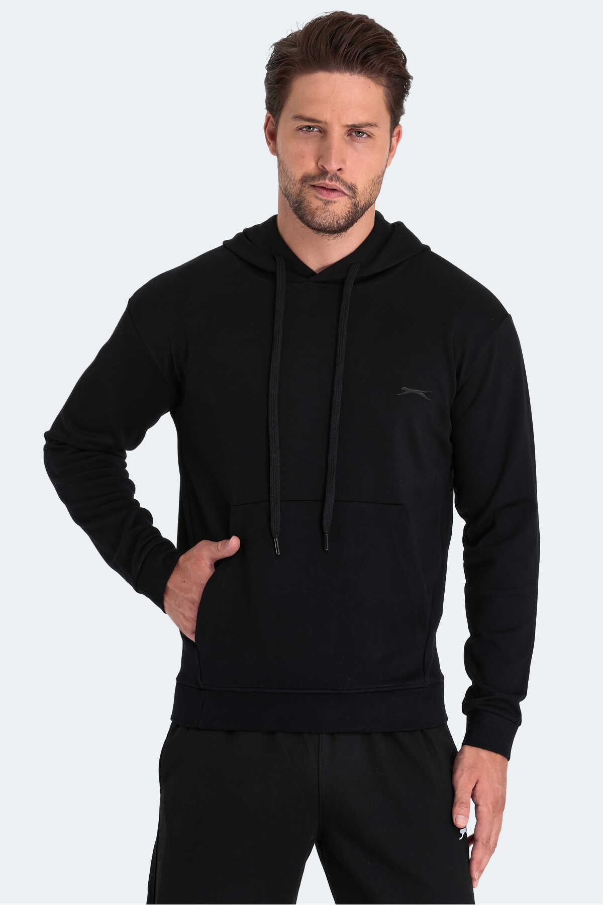 Slazenger - Slazenger KULA I Erkek Sweatshirt Siyah