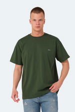 Slazenger - Slazenger KULANA Erkek Oversıze Haki Tişört Slazenger - Slazenger KULANA Erkek Oversıze Haki Tişört