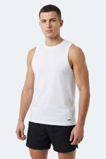 Slazenger - Slazenger KULAP Erkek Kolsuz Beyaz Tişört
