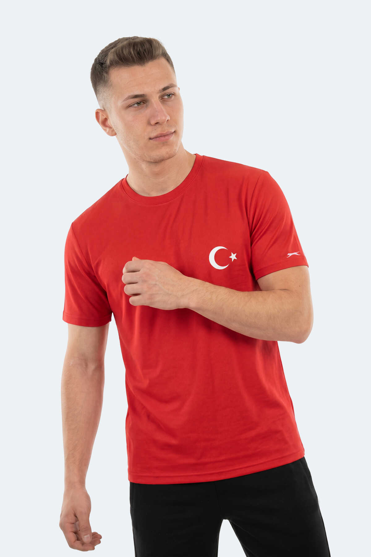 Slazenger - Slazenger KUPA I Erkek Kırmızı Tişört