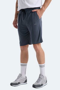 Slazenger - Slazenger KUSSO IN Erkek Cepli Açık Gri Şort