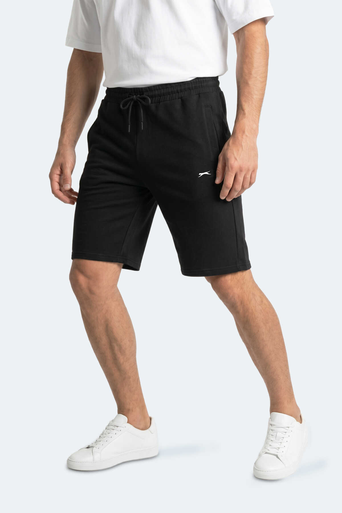 Slazenger - Slazenger KUZMA IN Erkek Cepli Siyah Şort