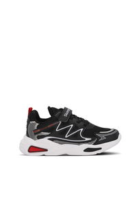 Slazenger - Slazenger KYRIE Erkek Çocuk Cırt Cırtlı Siyah / Kırmızı Günlük Spor Ayakkabısı Slazenger - Slazenger KYRIE Erkek Çocuk Cırt Cırtlı Siyah / Kırmızı Günlük Spor Ayakkabısı