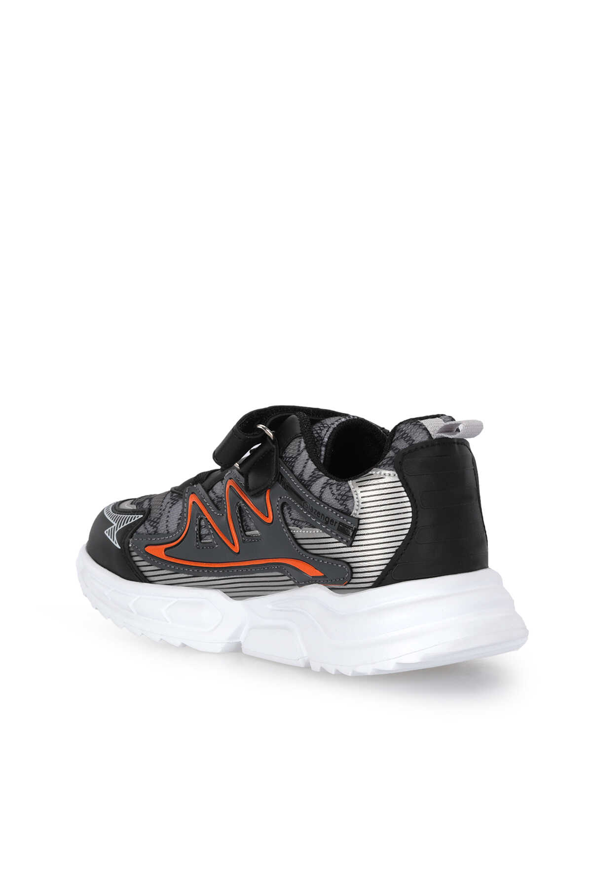 Slazenger KYRIE NEW P Unisex Çocuk Cırt Cırtlı Koyu Gri Günlük Spor Ayakkabısı - 3