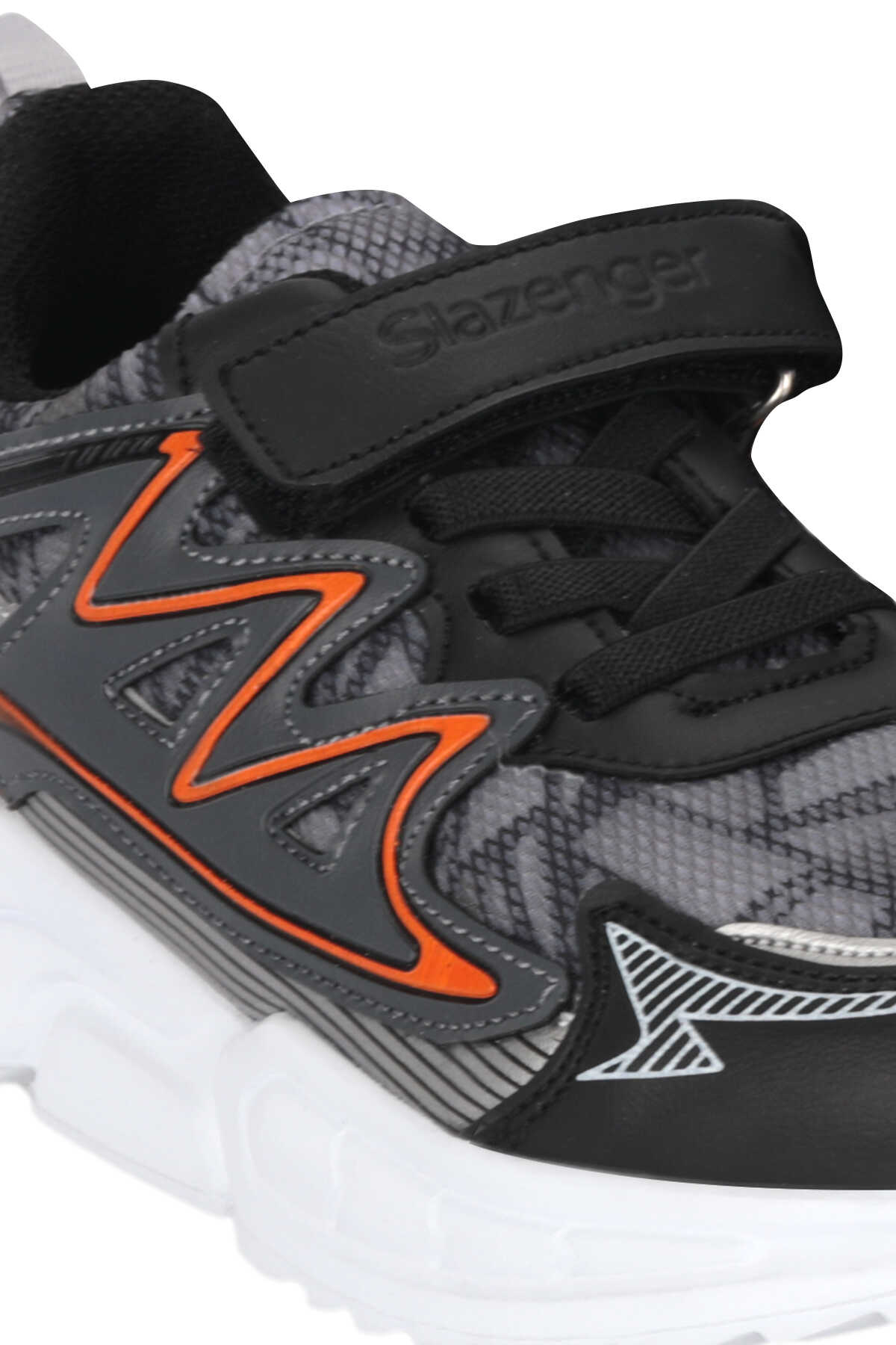 Slazenger KYRIE NEW P Unisex Çocuk Cırt Cırtlı Koyu Gri Günlük Spor Ayakkabısı - 4