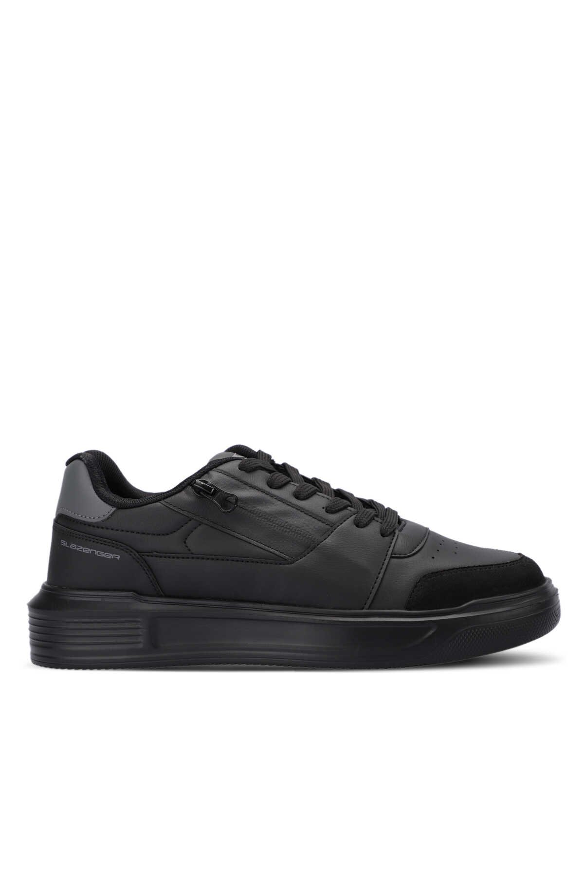 Slazenger - LABEL KTN Sneaker Erkek Ayakkabı Siyah / Siyah