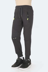 Slazenger - Slazenger LAMYA Unisex Çocuk Fermuar Cepli Koyu Gri Eşofman Altı Slazenger - Slazenger LAMYA Unisex Çocuk Fermuar Cepli Koyu Gri Eşofman Altı